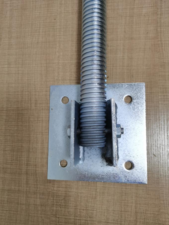 Adjustable Q235 Steel Scaffolding Swivel Screw Jack Base Plate