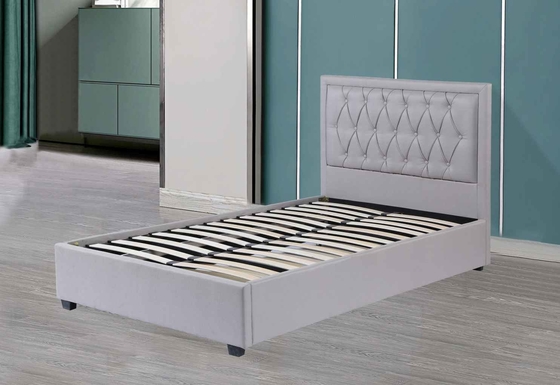 Italian Style Queen Size Platform Bed Iron And Wood Metal Support Legs