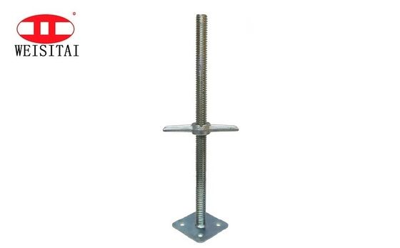Painted Q235 Steel Solid 30mm Scaffolding Jack Base For Safety