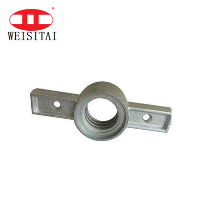 High Strength 250KN Pipe Scaffold Parts Jack Base Nut Thread