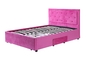Fabric Remoyable Upholstered Platform Bed Frame Modern Style Double King Size