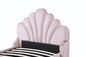 Soft Velvet Fabric Solid Woodday Bed Wooden Queen Size Bed Frame 137*203mm