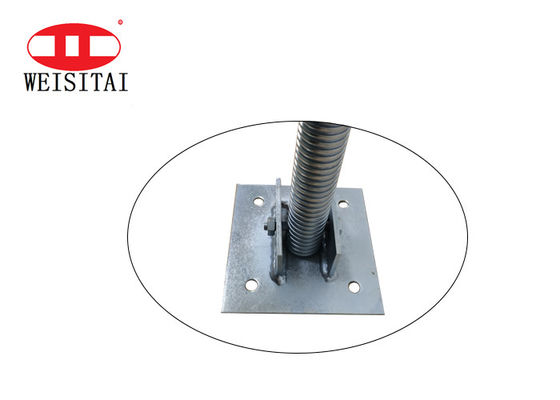 Adjustable Q235 Steel Scaffolding Swivel Screw Jack Base Plate