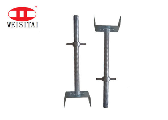 Solid And Hollow Galvanized Steel Scaffolding U Head Jacks