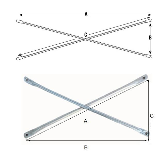 Q195 Steel Scaffolding Cross Brace